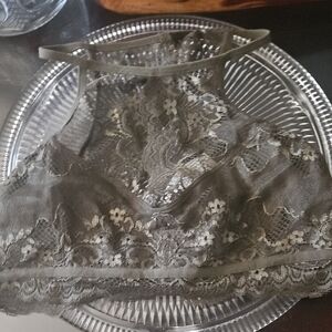 Lush Olive Green Lace Halter Bralette Small NWT